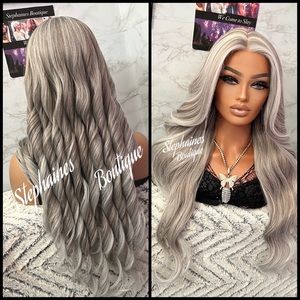 Human Hair Blended Lace Front Wig